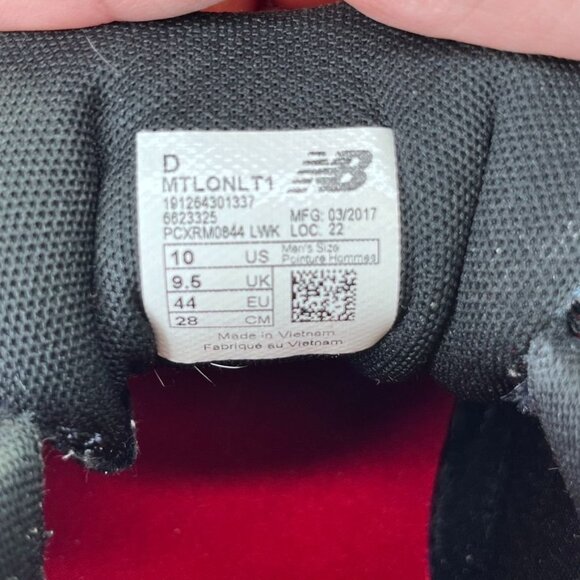 New Balance Men’s Lonoke All Terrain Shoes SIze 10 in Gray Black Red MTLONLT1 - Picture 15 of 16